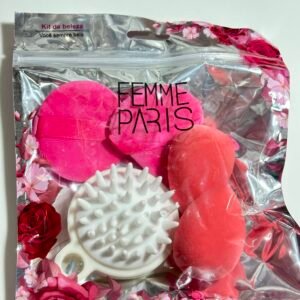 Alternative view of Kit de 4 Esponjas e 1 Escova p/ Couro Cabeludo - Femme Paris