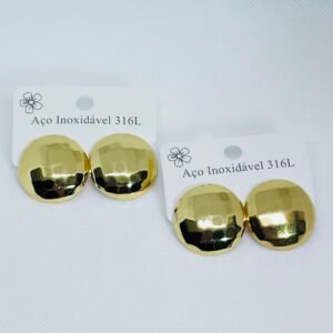 Brinco de aço inox 18