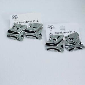 Brinco de aço inox 21